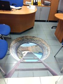 3D наклейка на пол